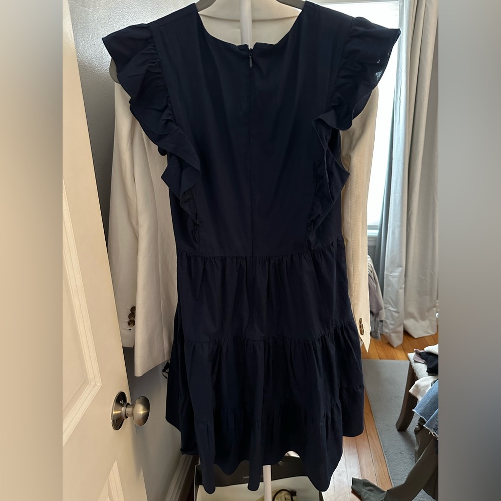 Navy BCBGENERATION Ruffle Dress - Picture 3 of 3
